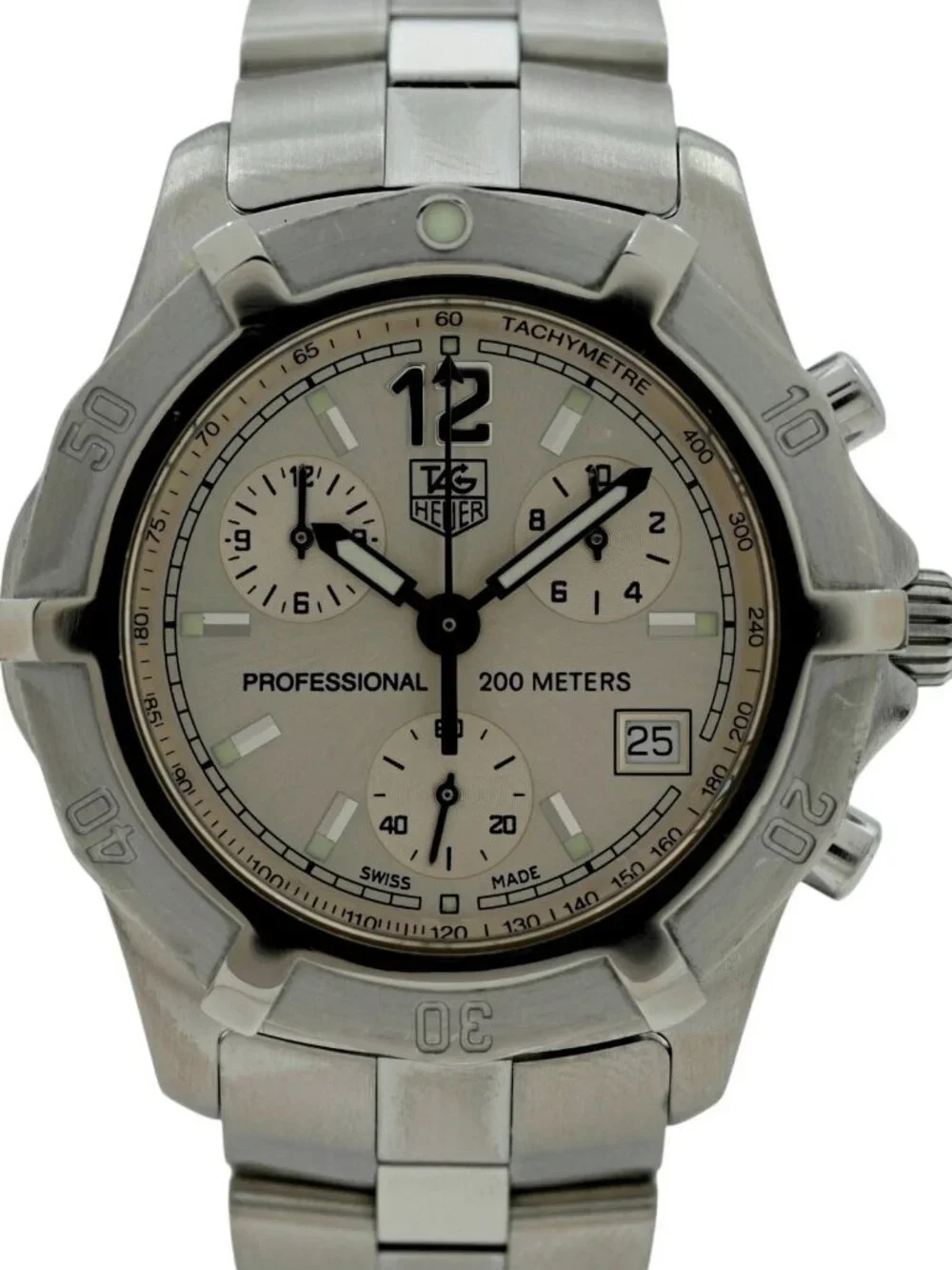 Tag Heuer 39mm Men's Exclusive 2000 Series Chronograph Swiss Watch! Ref: CN1111!